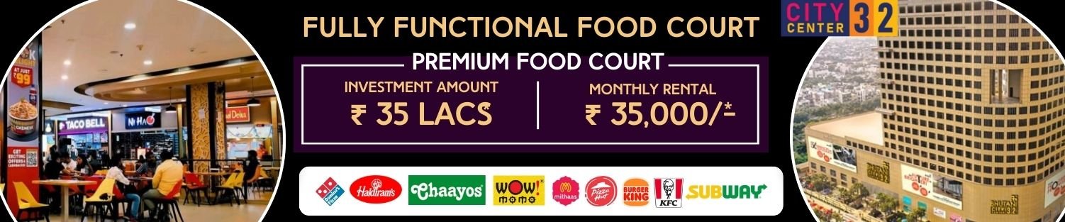 Bhutani City Center 32 Noida Food Court Investment