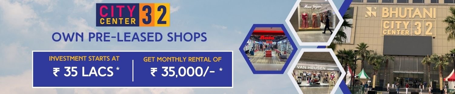 Bhutani City Center 32 Noida Retail Shops