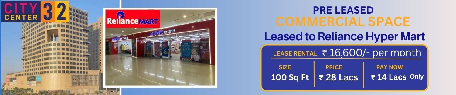 City Center 32 Noida Pre-Leased Reliance